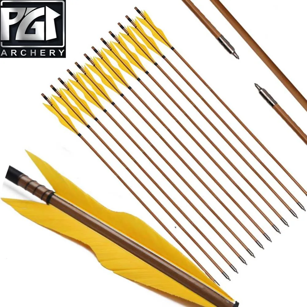 PG1ARCHERY стрельба из лука бамбуковые стрелы традиционная Охота практика стрела