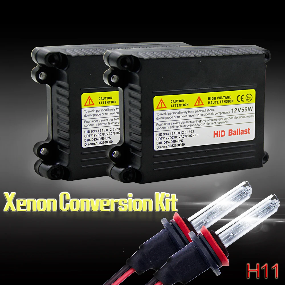 12В 55 Вт Ксеон H7 HID переделочный комплект H1 H3 H11 9006 9005 9004 9007 880 H13 H4 Автомобильные фары