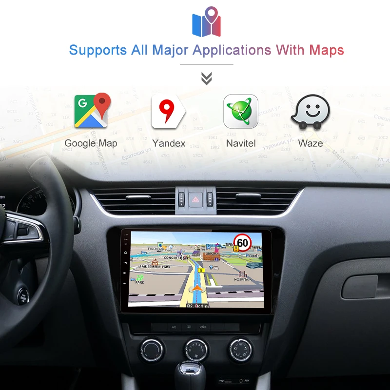 AWESAFE для SKODA Octavia 2013 A7 Автомобиль Радио мультимедийный видеоплеер gps без 2 din Android 8,1 2G+ 32G
