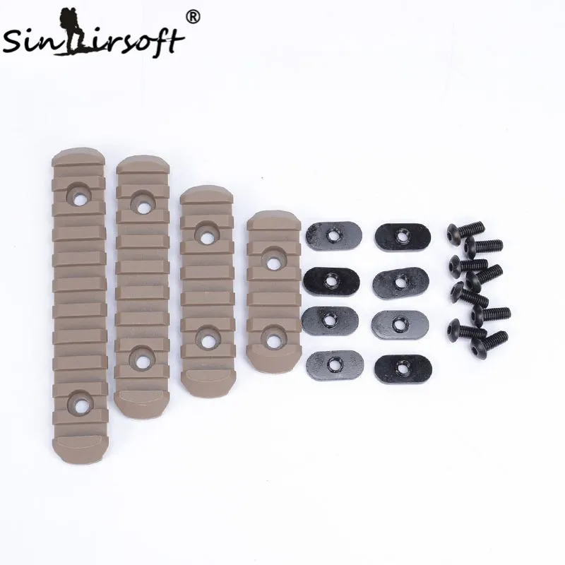 SINAIRSOFT Element 4 шт. тактический страйкбольный полимер Picatinny Rail для стрельбы пейнтбола