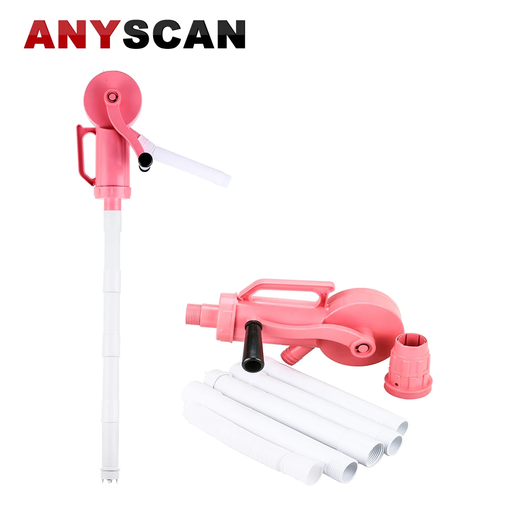 AUTOOL Rotary Barrel Pump 19L/min Plastic Hand Crank Oil Drum Pumping Petrol Diesel Fuel for Petroleum Products | Автомобили и