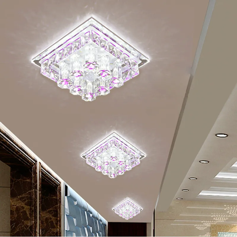 Antikue хрустальная люстра освещение для коридора Led Потолочная лампа крыльцо