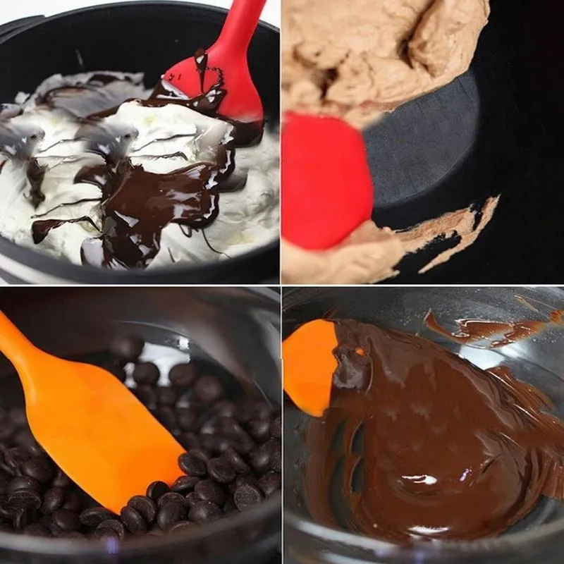 1 шт. выпечки инструменты для тортов двойной силиконовый шпатель ложка Cookie