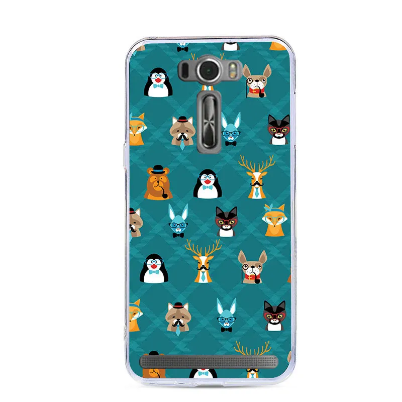 Модный чехол для телефона J& R для Asus ZenFone 2 Laser ZE550KL ZE 550KL 550 ZE550 KL/ASUS_Z00LD силиконовый чехол с мультяшными животными - Цвет: 36