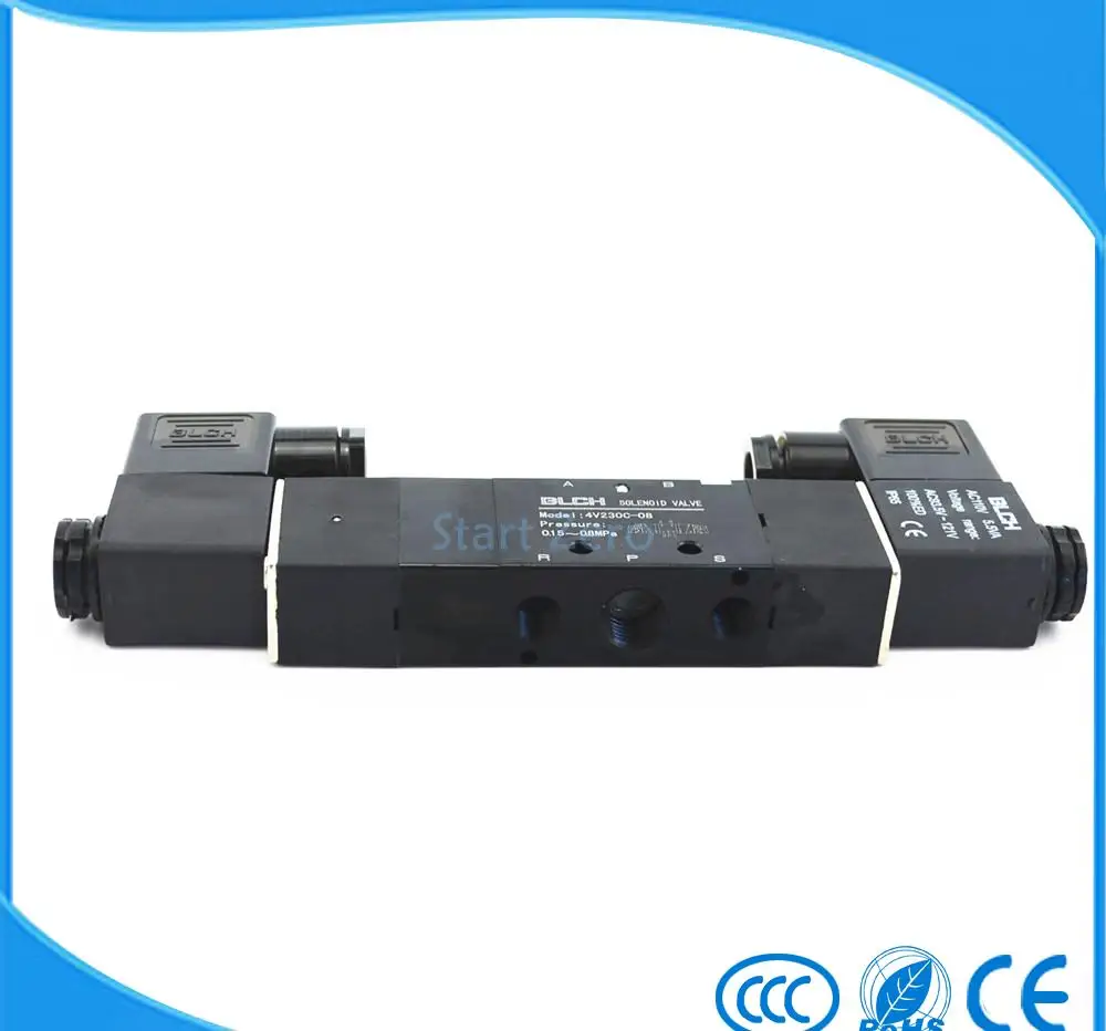 Высококачественный пневматический Электрический электромагнитный клапан Blacl