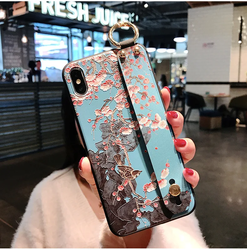 Чехол для телефона Xiao mi Red note 7 с 3D винтажным рельефным цветочным узором на