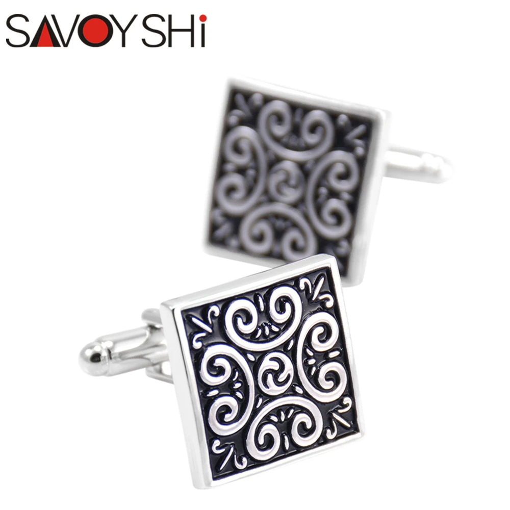 SAVOYSHI gemelos para hombre camisa мужской нарукавник пуговицы китайские классические модные