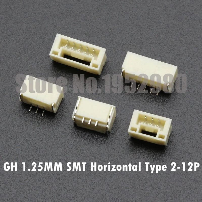 50 шт. GH 1 25 мм разъем SMT горизонтального типа с пряжкой JST/A1257