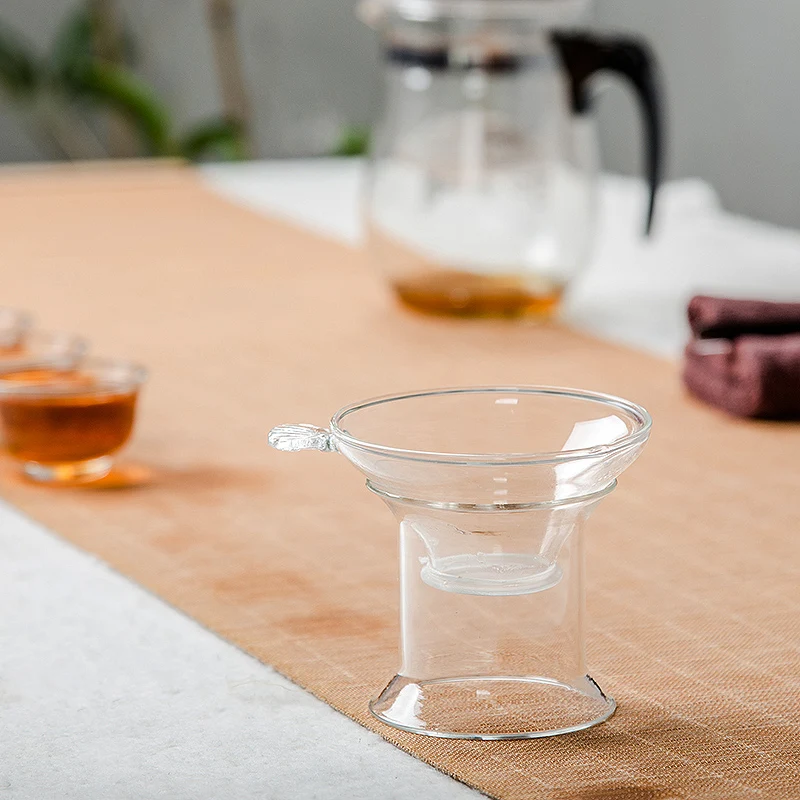 

Creative Glass Chinese Tea Strainers Leakage Pottery Porcelain Ceramic Kung Fu Tea Set Filter Tea Leaf Spice Filter D020-2