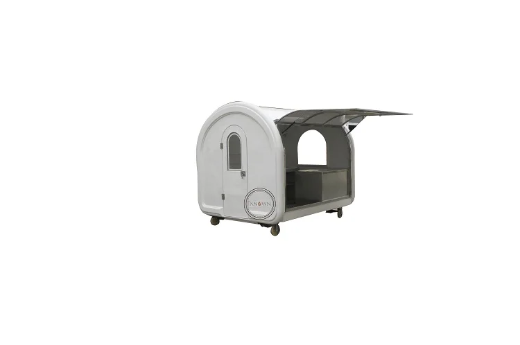 KN 250DW 2 5 м Длина Белый фаст фуд трейлер хот дог киоск сэндвич торговый автомат