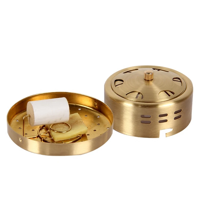 Для бездымного прижигания Массажная коробка Толстая медь Лечение Терапия для