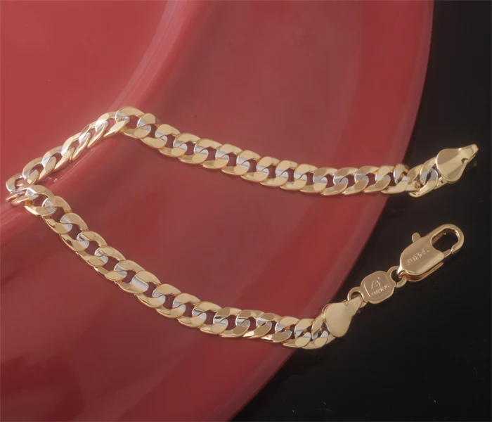 Горячая Распродажа мужские украшения MxGxFam (195*5 мм) оптовая цена 18 k + белый золотой