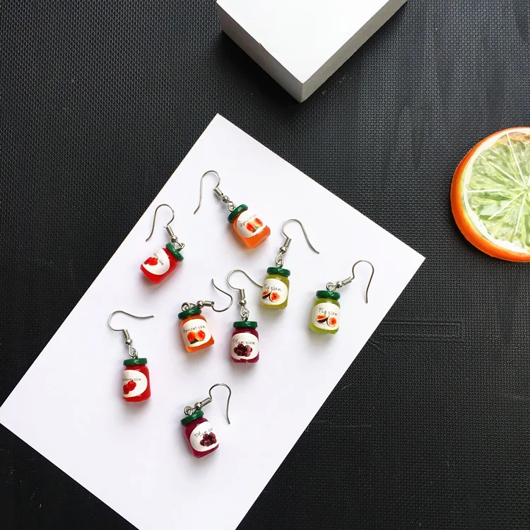 Симпатичные корейские Разноцветные серьги с крючком в виде Макарон для женщин