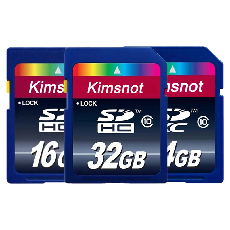 Kimsnot класс 10 32 ГБ 16 8 SDHC карта 64 Гб SDXC SD памяти Высокоскоростная C10 для DSLR камеры