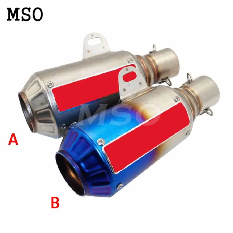 Установка интерфейса 51 мм глушитель выхлопной трубы мотоцикла кальцинированный