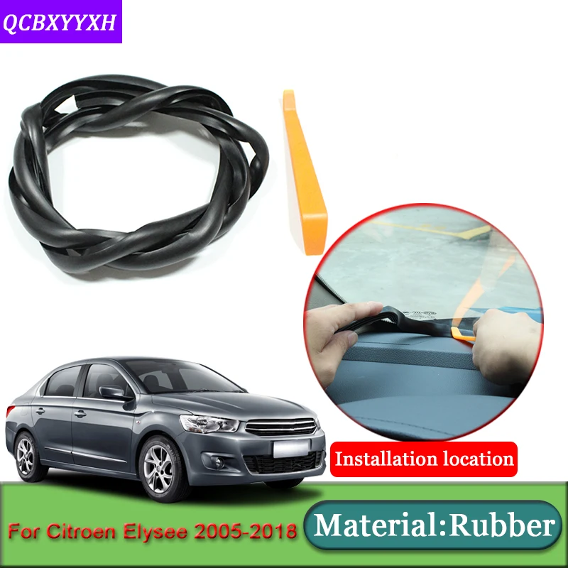 

Car-styling For Citroen Elysee 2005-2018 Anti-Noise Soundproof Dustproof Car Dashboard Windshield Sealing Strips Car Accessories