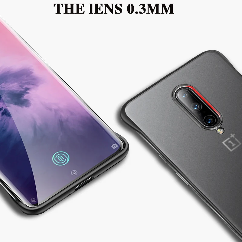 Для Oneplus 7 Pro Чехол CENMASO палец кольцо Безрамное Бампер Ультра тонкий ударопрочный чехол для телефона One Plus 7 Pro задняя крышка