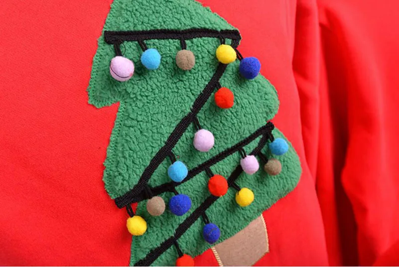 Одинаковые комплекты для семьи; коллекция года; Рождественский свитер с рисунком рождественской елки; зимняя детская одежда; детская рубашка из флиса; теплая одежда для всей семьи
