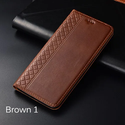 brown 1 Чехол для samsung Galaxy S10 Plus KEZiHOME, Клетчатый Стиль, натуральная кожа, флип, кошелек, чехол для Galaxy S10 S10e, чехол для телефона s - Цвет: brown 1