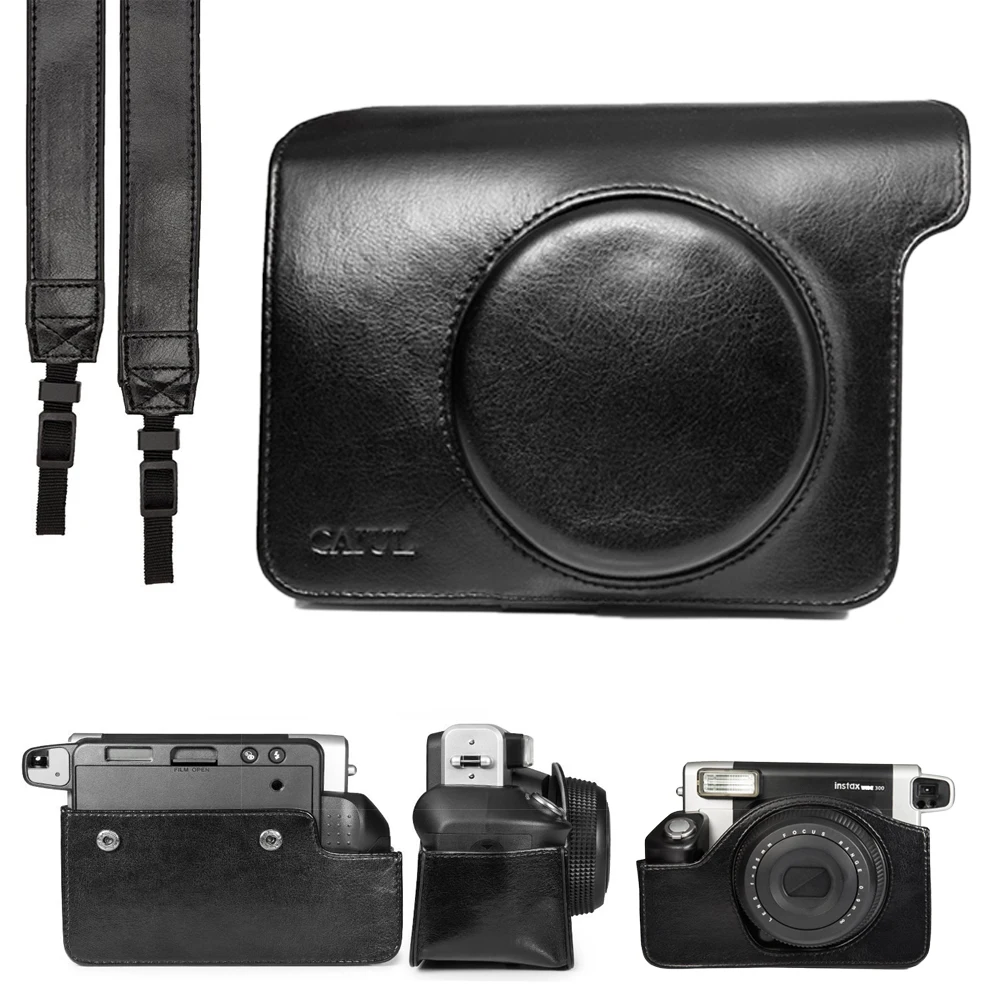 Fujifilm Instax Wide 300 черная пленка для камеры + 20 листов Fuji Instant 210 фотобумага мягкий