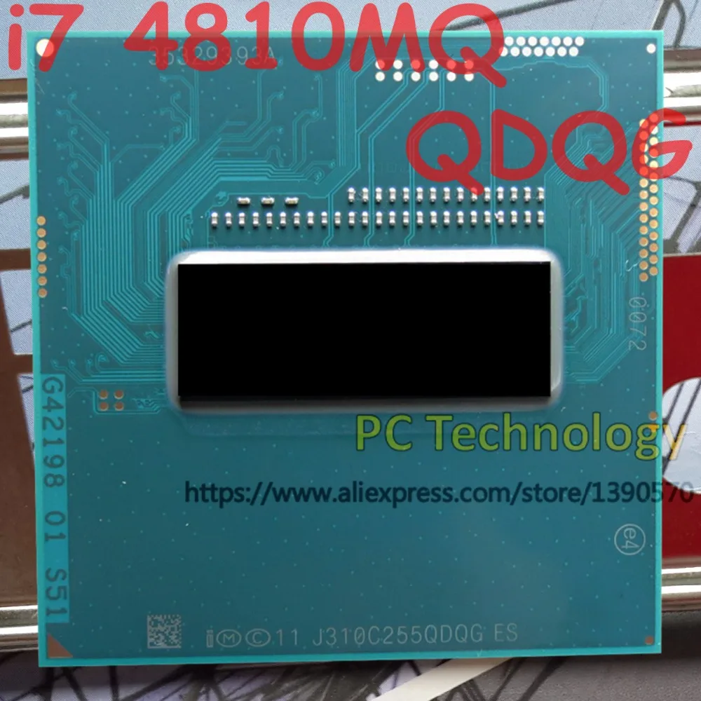 Оригинальный процессор Intel Core i7 4810MQ QDQG QS 2 8 ГГц 3 L3 = 6 м четырехъядерный Бесплатная