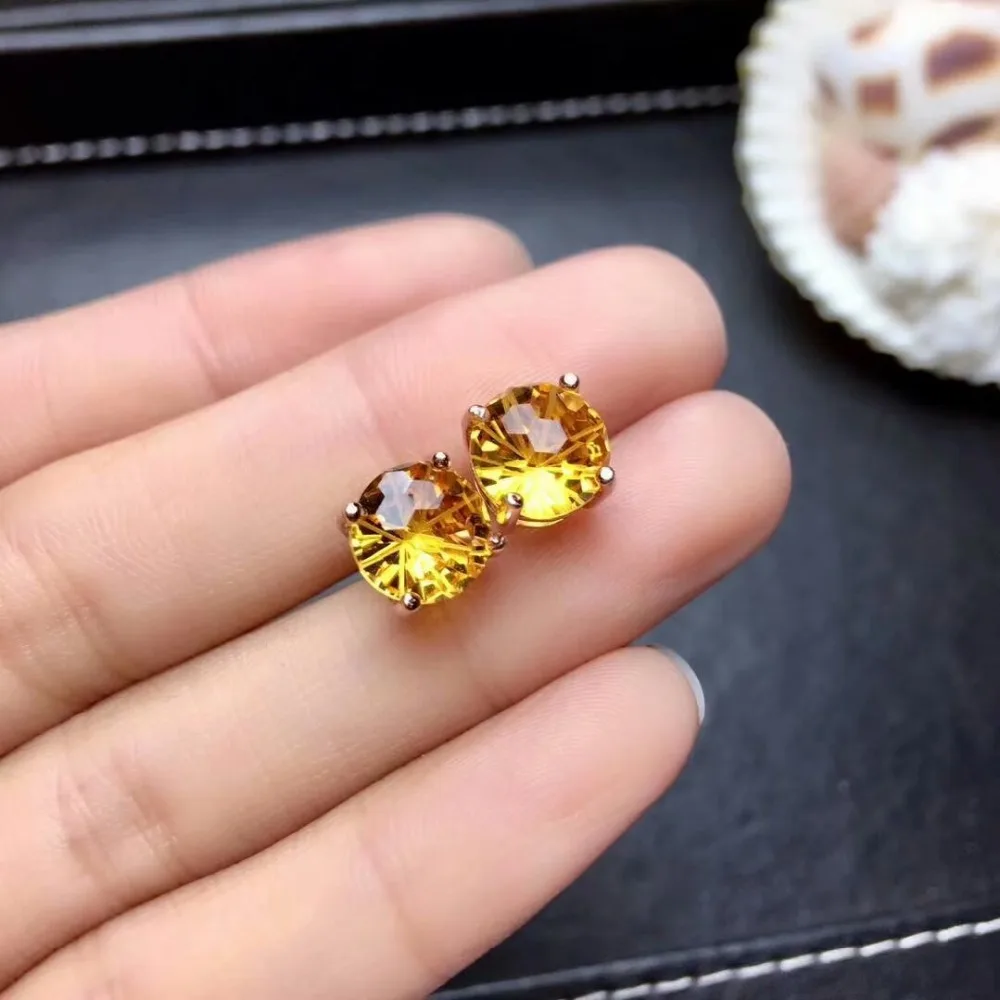 Shilovem кольца с пьезоэлектрическим цитрином из серебра 925 пробы подвески ювелирные