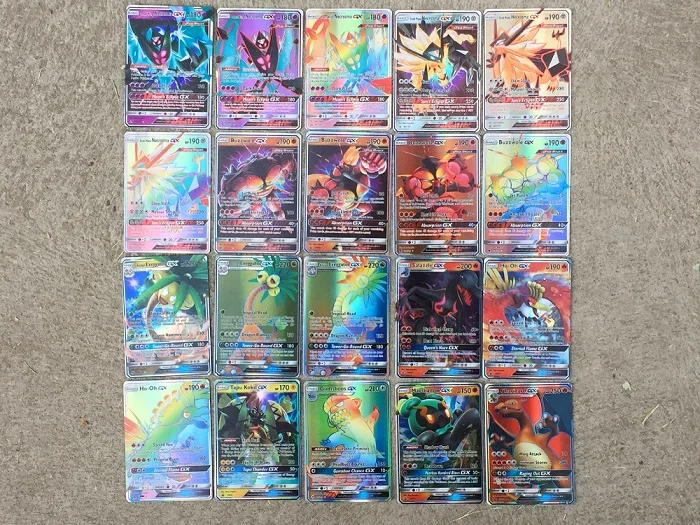 300 шт карточные настольные игры Poke Flash GX EX Мега дрессировочные карты Charizard Mew для детских игрушек