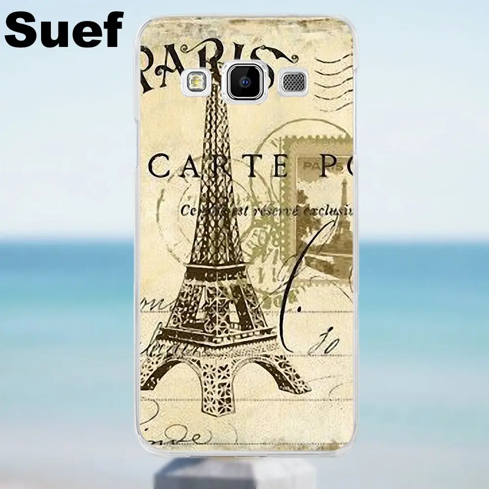 Винтажный чехол La Tour Eiffel On Postard из ТПУ новый стиль уникальный для Galaxy Alpha Core Prime Note 2