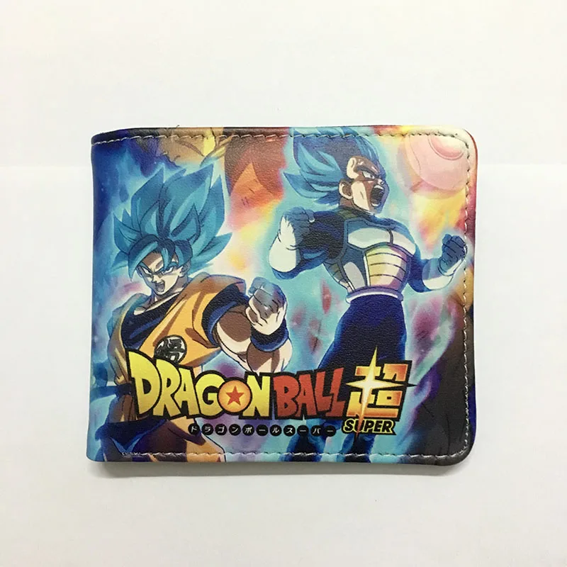 B Super Dragon Ball Z Wallet for Men Japanese Hot Anime Wukong One Punch Cartoon Purse Students Short Wallets with Zipper Pocket - Цвет: B