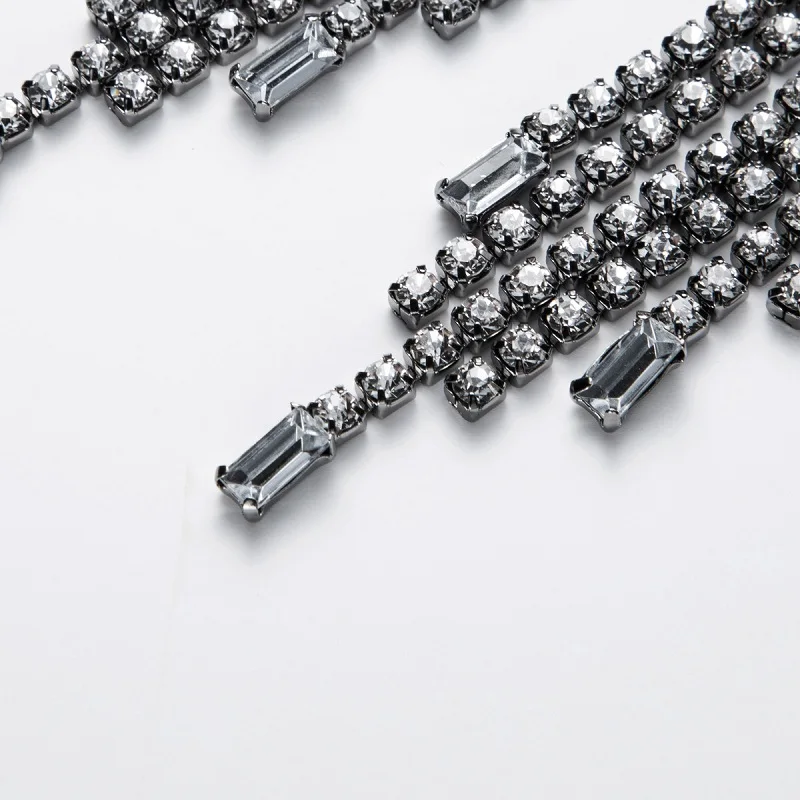 Найти меня модная обувь с украшением в виде кристаллов мозаика Роскошные Длинные