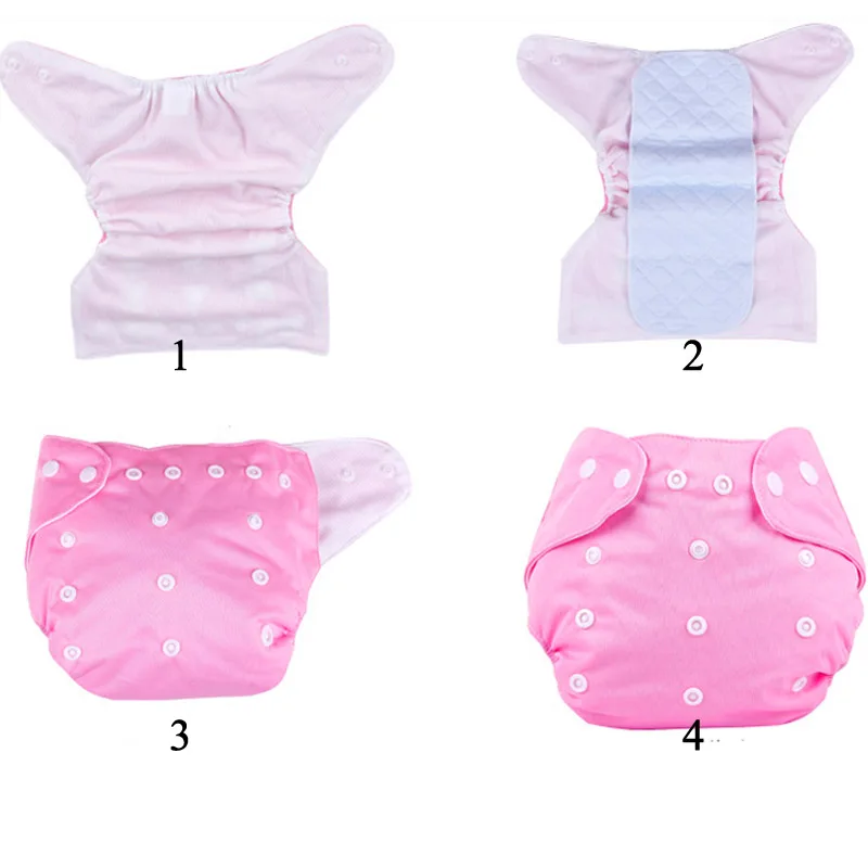 3 шт. = 1 партия хлопок Детский подгузник для новорожденного многоразовые