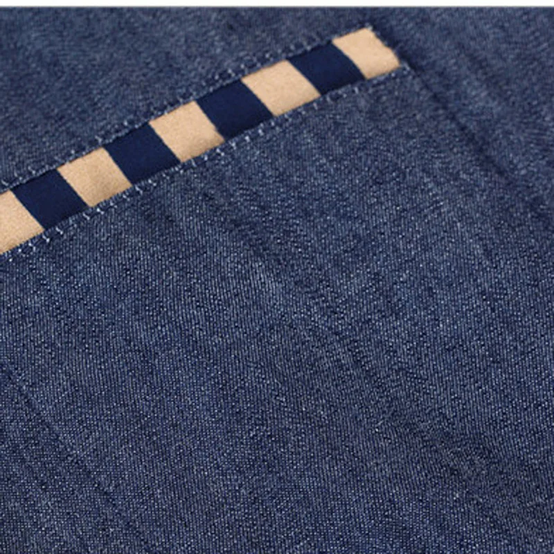 Джинсовые стильные женские синие модные рубашки больших размеров S 3XL полосатая