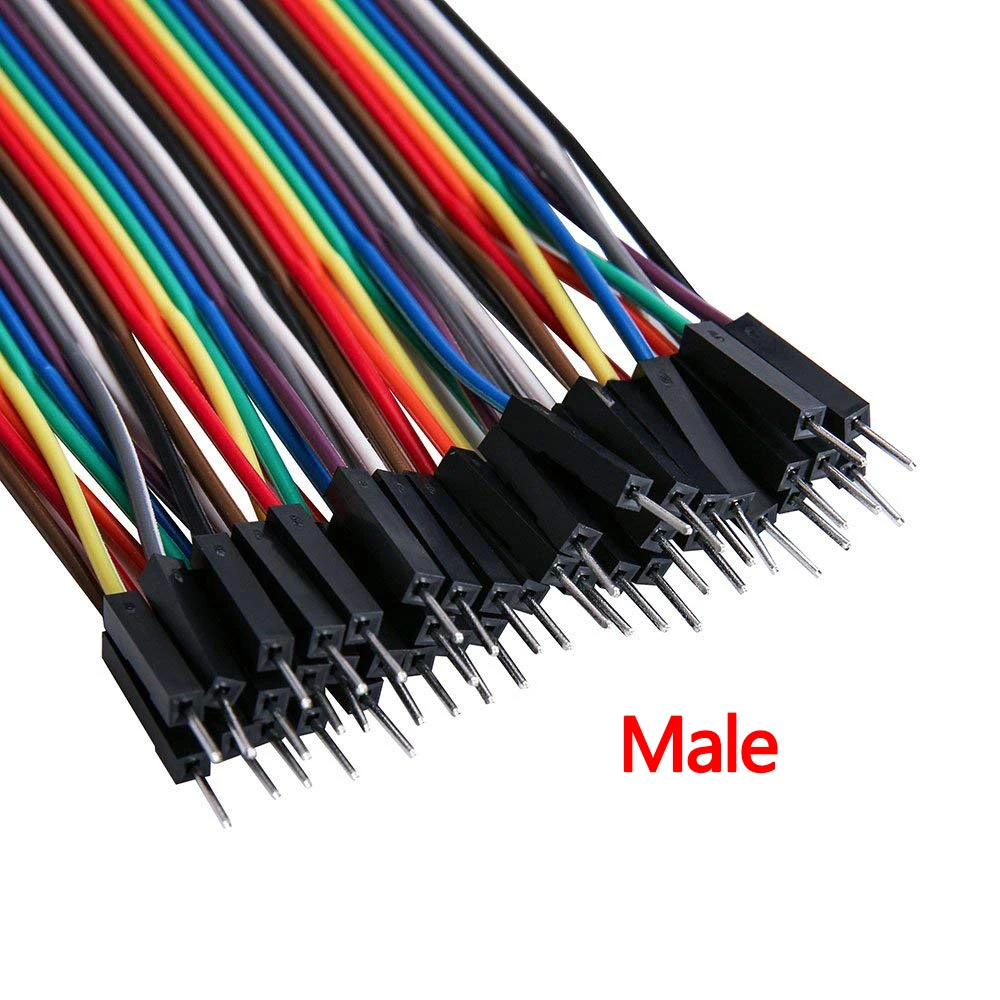 Dupont линия 40pin 10 см 20 30 штекер + и гнездо соединительный провод кабель для arduino DIY