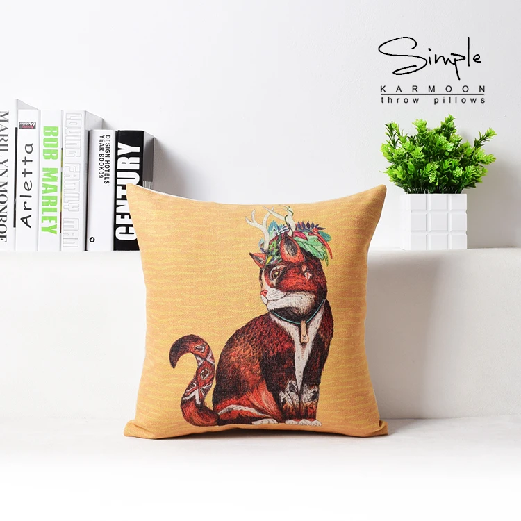 С изображением животных котов Лев лиса Наволочка на подушку Маскарадная маска