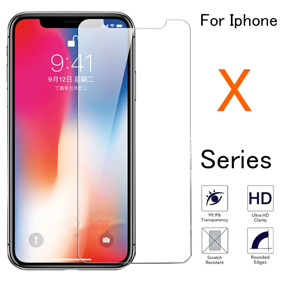 Защитное стекло закаленное для apple iphone x/s/xs max/xr/ip/10s/r/xsmax/10/xmax|Защитные стёкла и