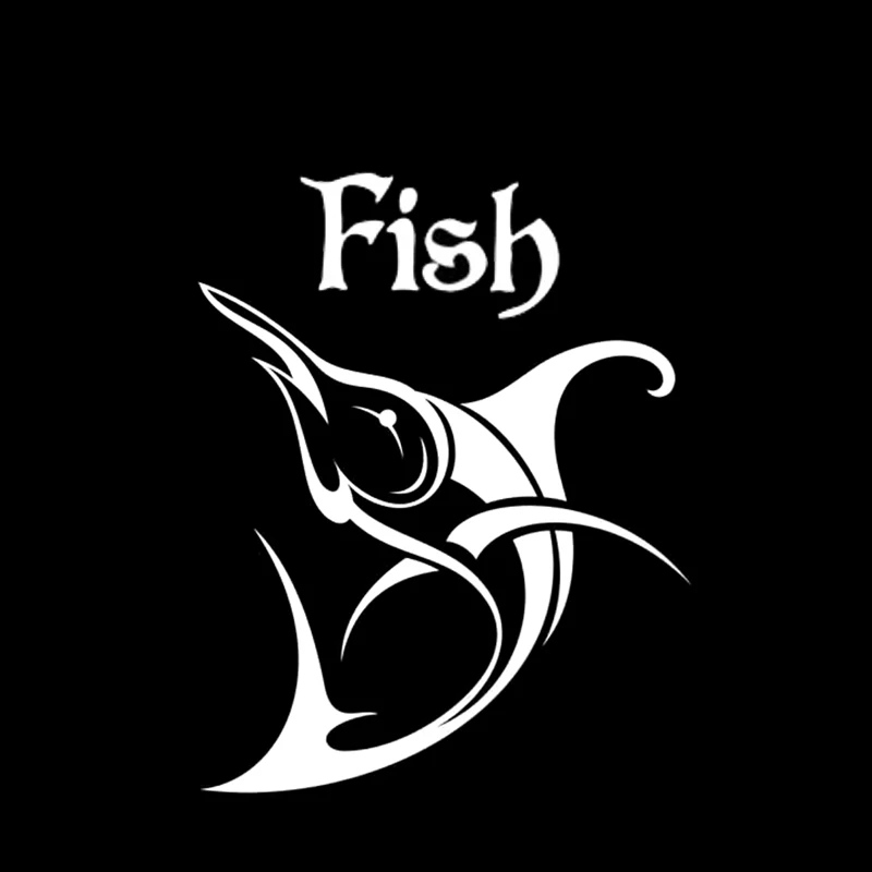 

9.2cm*11.5cm Fish Silhouette Fashion Car-Styling Vinyl Car Sticker S4-0388
