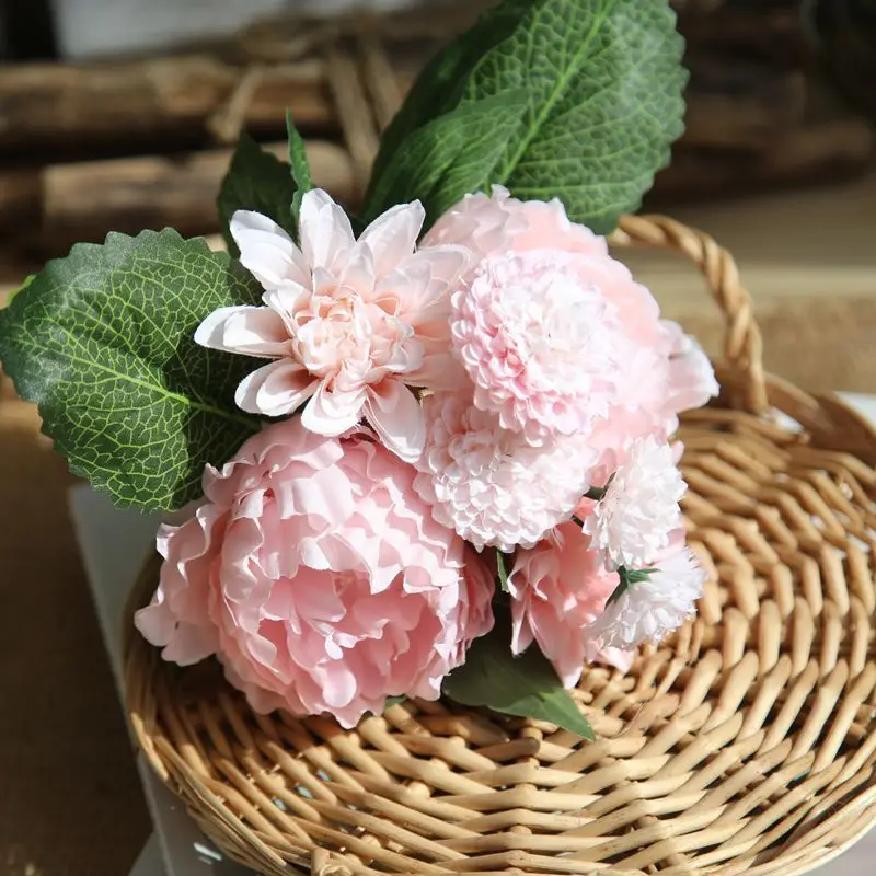 1Pcs/lot Chinese national flower peony Real Touch Flowers for Home party Wedding Decorative &amp Wreaths | Дом и сад
