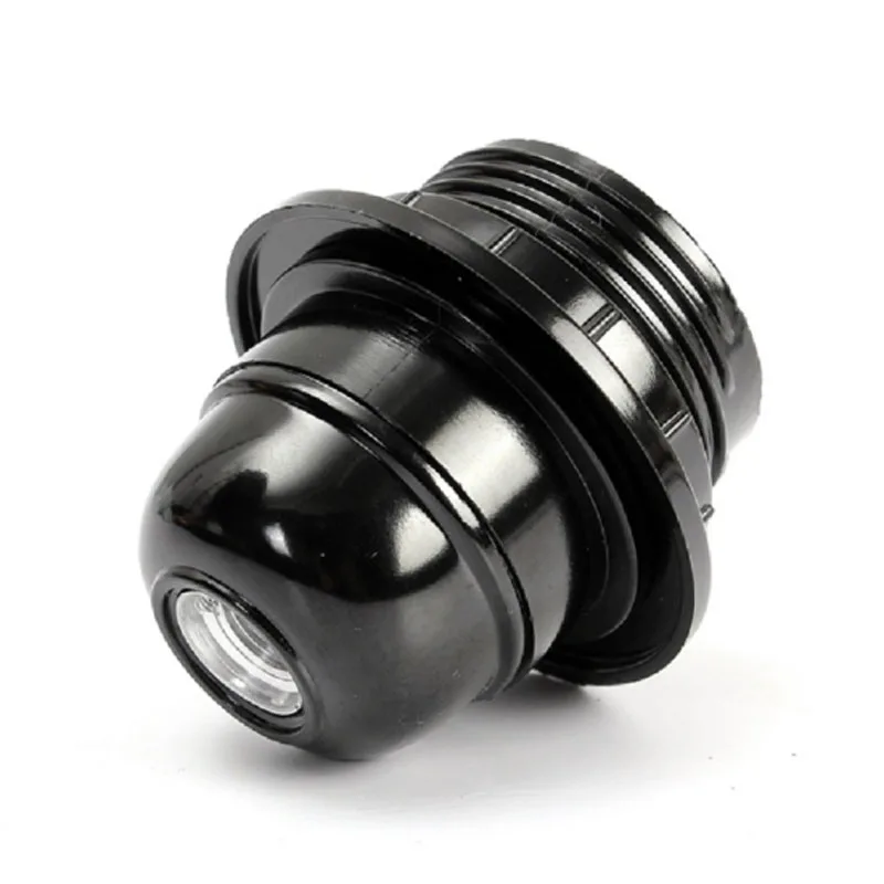 

2pcs E26 E27 Half Tooth Lamp Covers Black Plastic Chandeliers Cover Self-locking Lampshade DIY Lighting Accessories