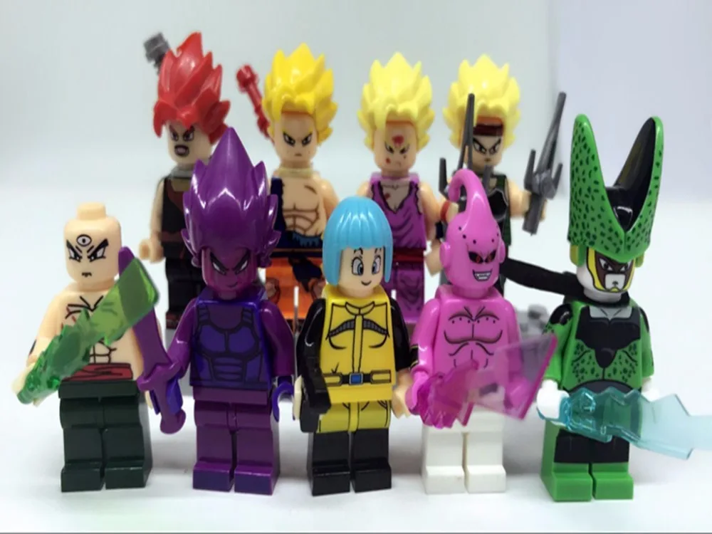 Kf6030 здания Конструкторы Dragon Ball Z цифры Гоку Вегета идеальный cell Majin Гохан bulma bardock