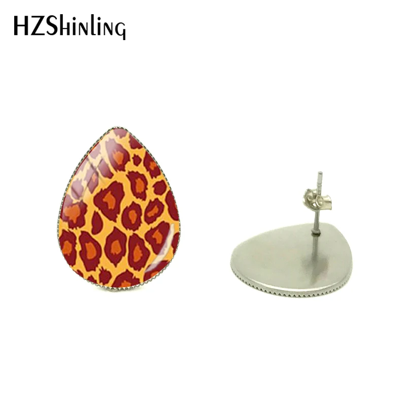 Новые винтажные ювелирные изделия с леопардовым принтом стильные серьги в форме