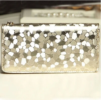 Nice Designer New Fashion Women Wallets Famous Luxury Brand Top Quality Pu Leather Lady Purse Hand Long Balck Silver Wallet | Багаж и