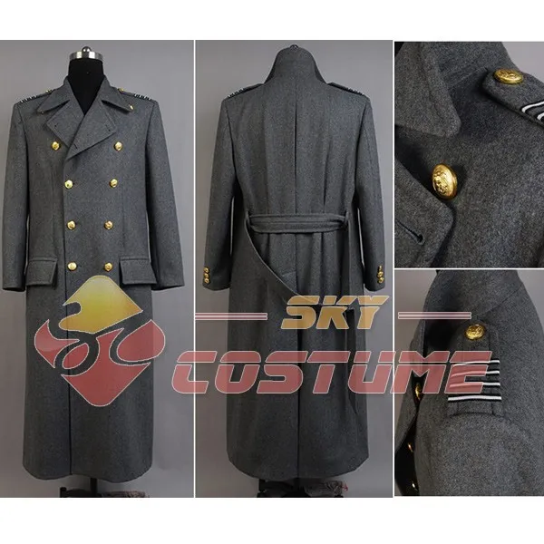 Серый шерстяной тренчкот Torchwood Doctor Captain Jack Harkness серая версия костюма для