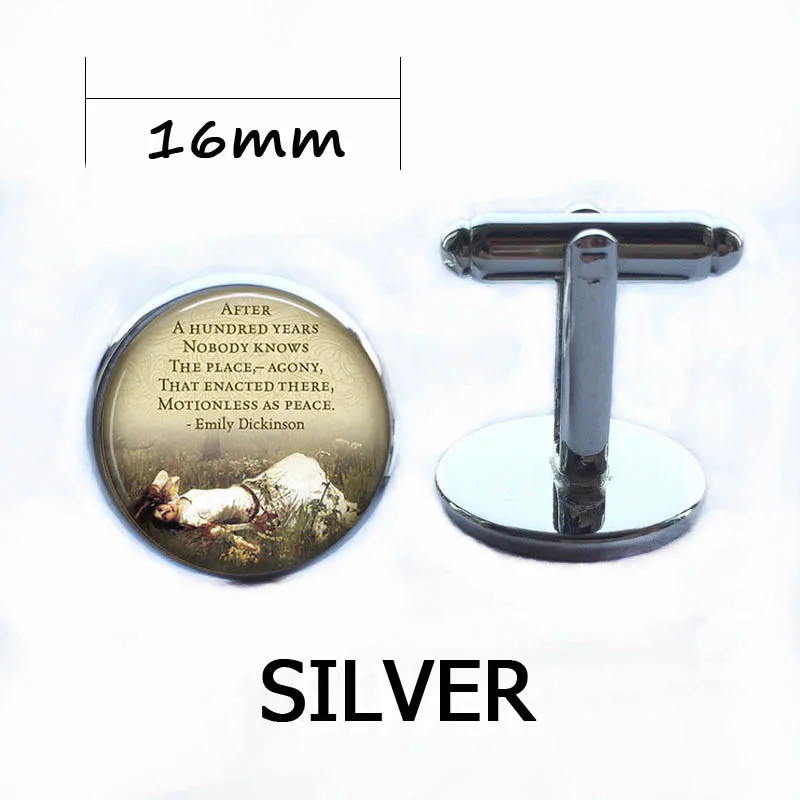 Эмили Дикинсон Цитата через сто лет... ожерелье стеклянная подвеска литературная