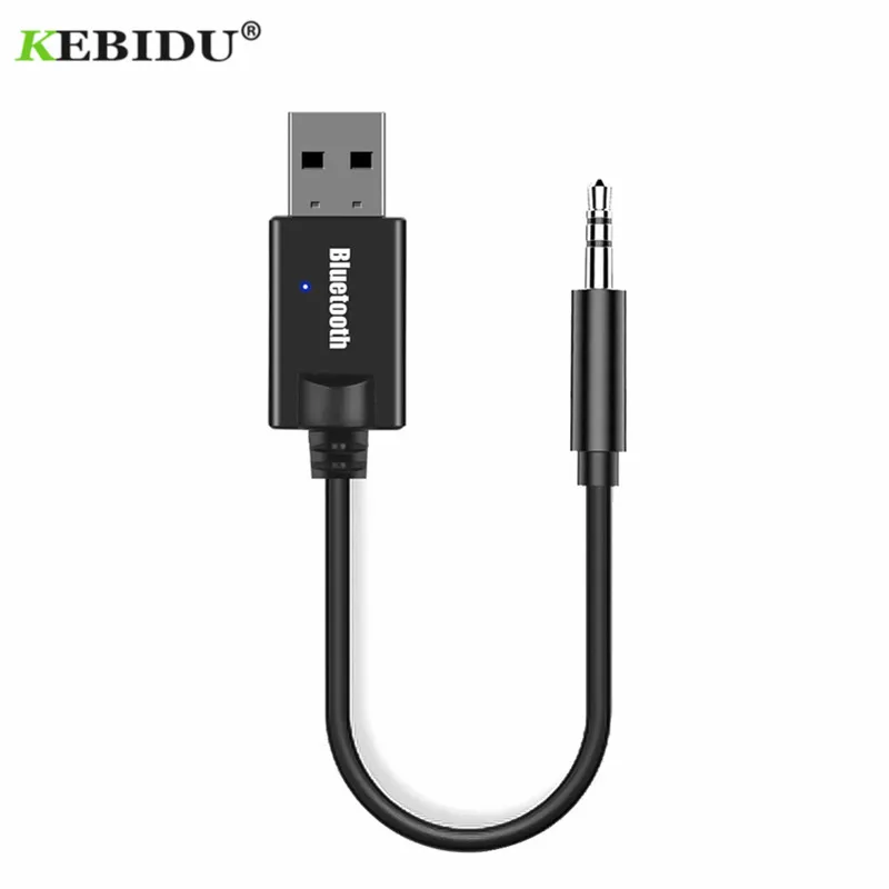 KEBIDU 3,5 мм аудио AUX Автомобильный приемник адаптер USB Bluetooth беспроводной аудио приемник Y-16 Bluetooth 4,2 стерео адаптер для динамика