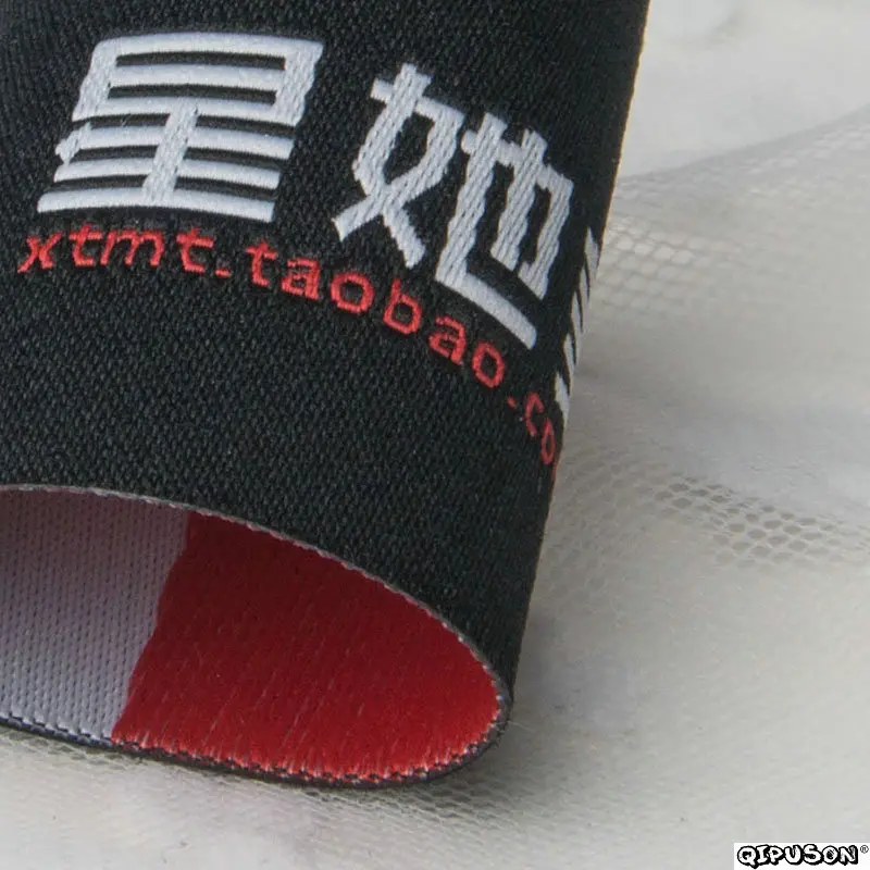 DH058 фирменные тканые этикетки с логотипом на заказ ярлыки для одежды