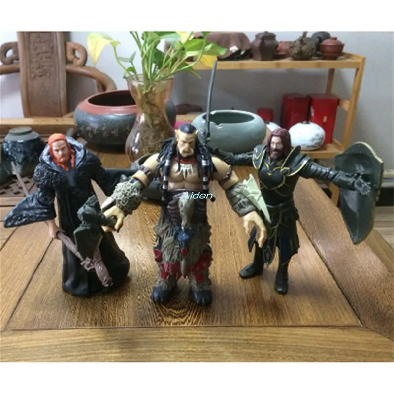 6 &quotБратство лошади сэр андуин Лотар Medivh Железный Орда Durotan ПВХ фигурку