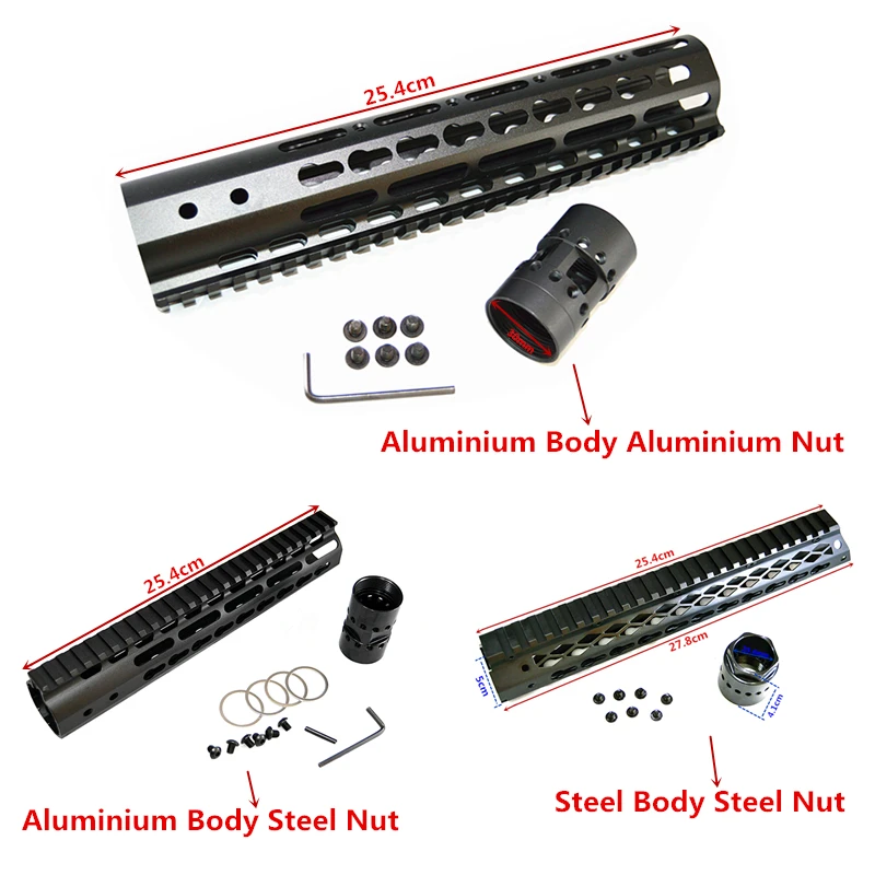 FIRECLUB 10 дюймов свободный поплавок NSR KeyMod защитный кронштейн для крепления со