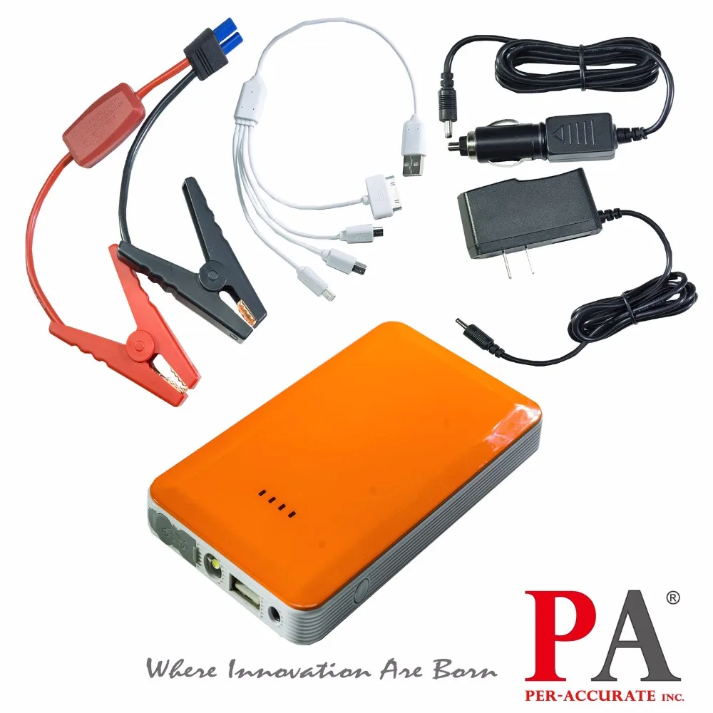 PA LED 1SET x Orange Black Multi-Function Jump Starter 7500 mAH Battery Charger Power Bank Booster | Автомобили и мотоциклы
