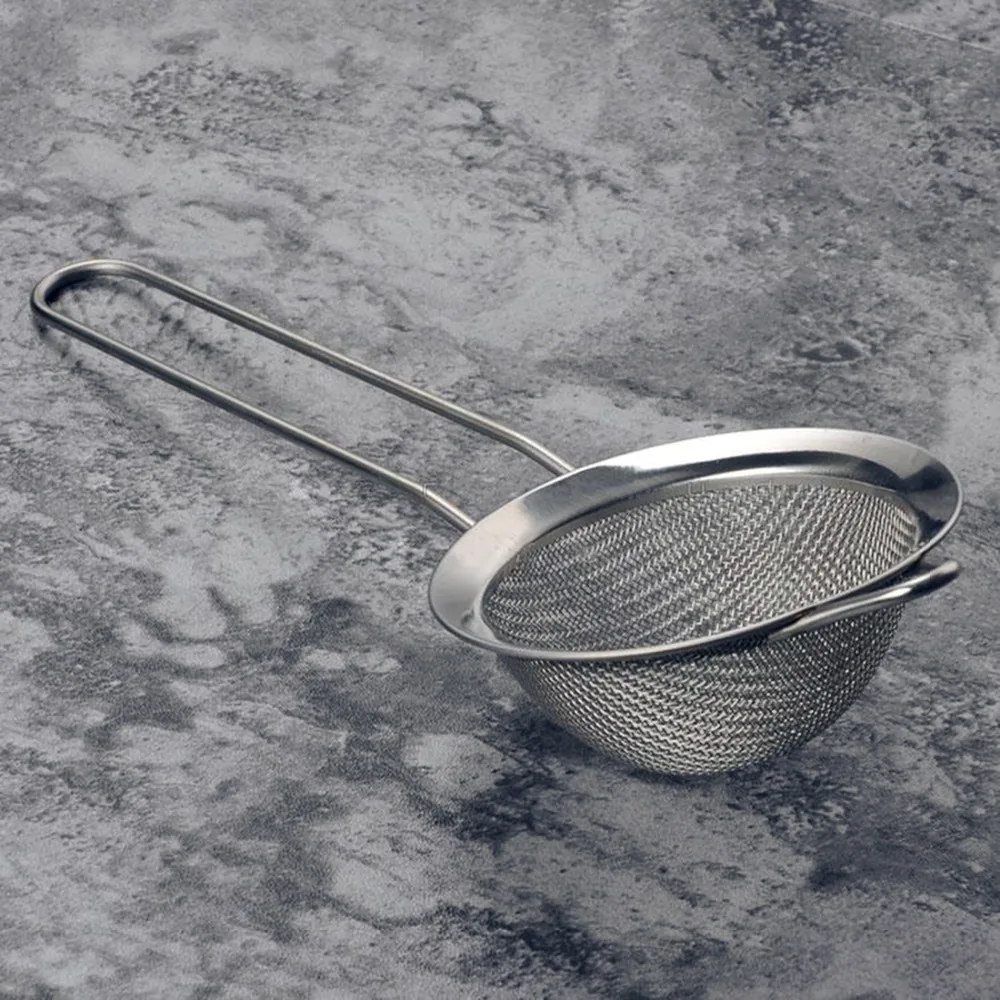 Fine Mesh Cocktail Strainer Colander Sifter Sieve Bar Tool Blade Whiskey Stainless Steel Vegetable Scraper Wine Accessories | Дом и сад