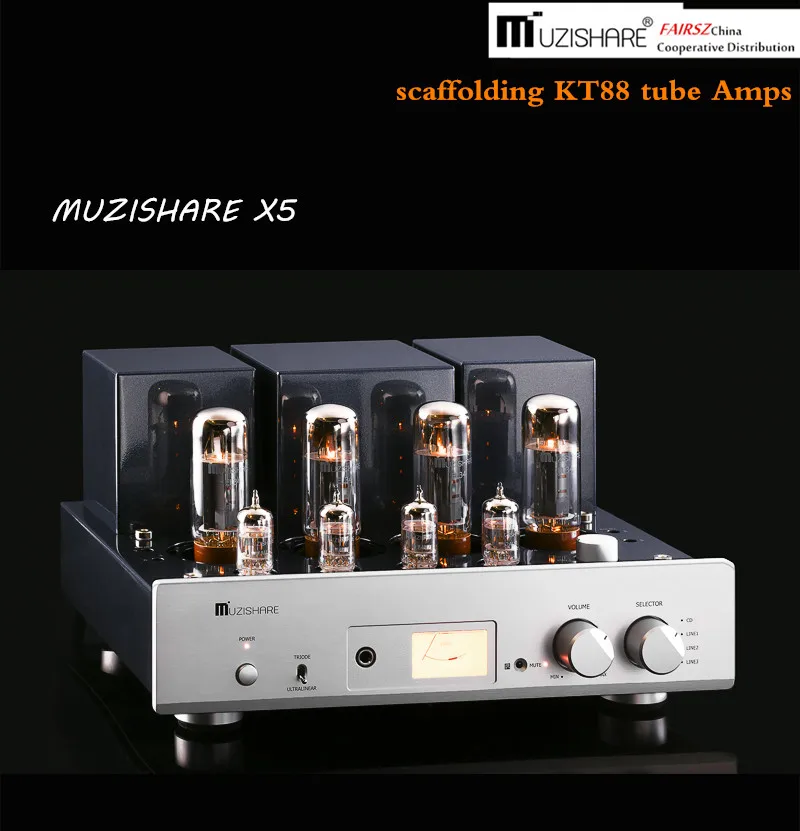 Трубчатый усилитель MUZISHARE X5 EL34 ручная работа нажимной вакуумный трубчатый для